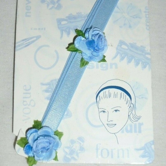 Vintage Rare Roses Flowers Hair Headband